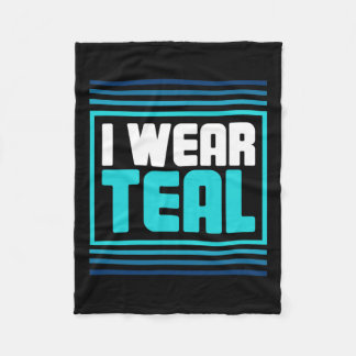 Retro Post Traumatic Stressa Ptsd-medvetenhet Fleecefilt