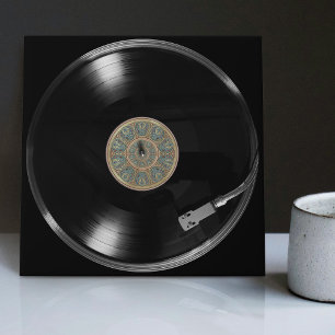 Retro-postdesign för vinyl-Vintage Kakelplatta