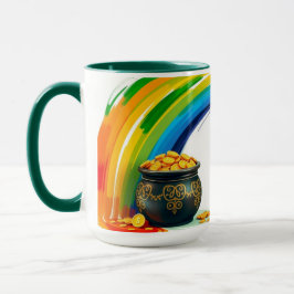 Retro Pot of Gold St. Patrick's Lucky Coin Mugg