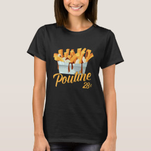Retro Poutine Canada Montreal Foodies Food T Shirt