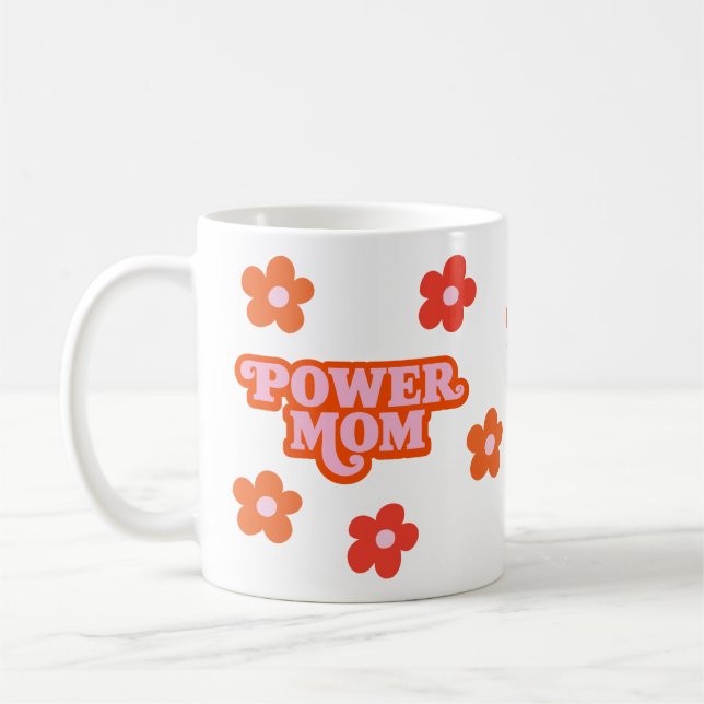 Retro Power Mamma Mugg (Vänster)