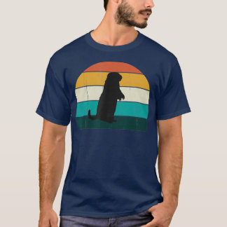Retro Prairie Hund Sunset Coola Vintage ground T Shirt