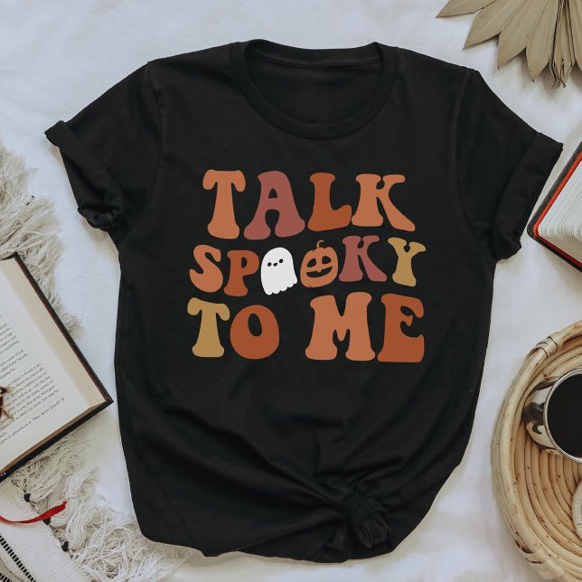 Retro Prata med mig Ghost Halloween Pumpkin T Shirt (Skapare uppladdad)