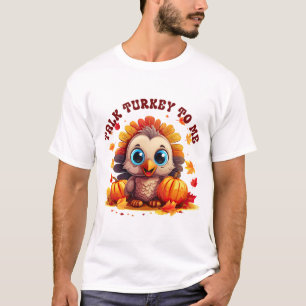 Retro "Prata Turkiet med mig"-familjen för falland T Shirt
