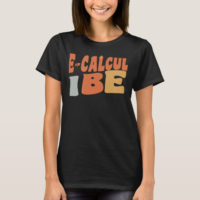 Retro Pre calculus Vibes Teacher Women Kids T Shirt (Framsida)