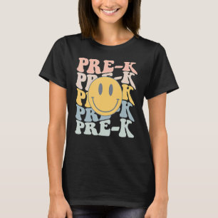 Retro Pre K-läraren Student första skoldagen Pr T Shirt