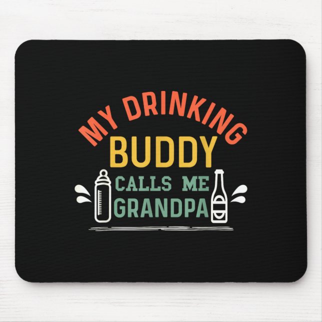 Retro Pregnancy Announcement Grandpa My Drinking B Musmatta (Framsidan)