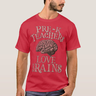 Retro PREK-LÄRARE KÄRLEK BRAINS Det här är min Sca T Shirt