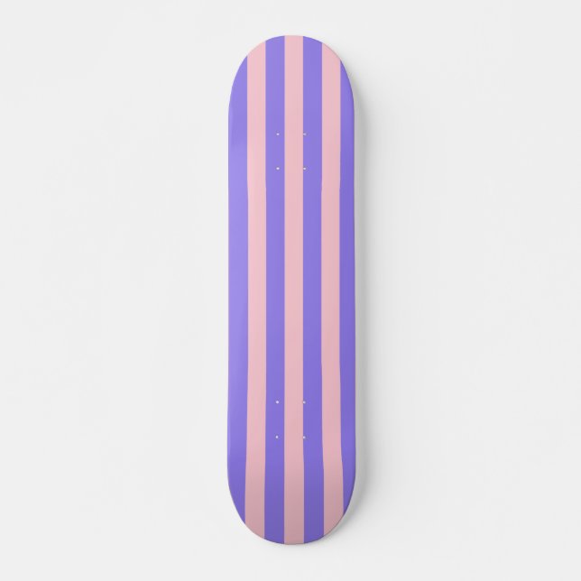 Retro Preppy Sportkläder Rand - Lila Rosa Mini Skateboard Bräda 18,5 Cm (Framsida)