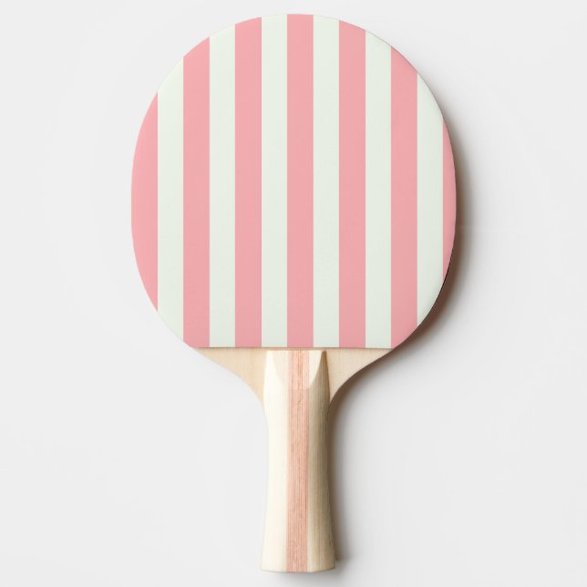 Retro Preppy Sportkläder Rand - Rosa Cream Pingisracket (Framsidan)
