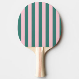 Retro Preppy Sportkläder Rand - Rosa Grönt Pingisracket