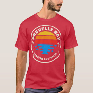 Retro Prevelly Bay Western Australia Vintage Beach T Shirt