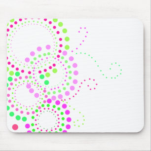 Retro pricka blommor Mousepad Musmatta
