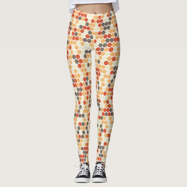 Retro prickar leggings (Framsida)