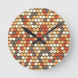 Retro prickar rund klocka