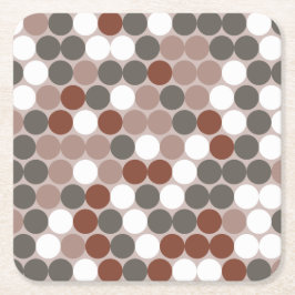 Retro prickar underlägg papper kvadrat