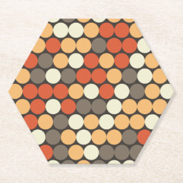 Retro prickar underlägg papper rund
