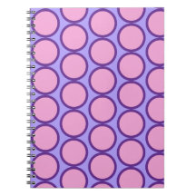 Retro prickmönster rosa lila och gul design