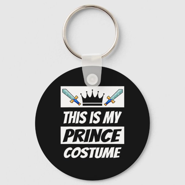 Retro Prince Costume Funny Halloween Costume Manar Nyckelring (Framsida)