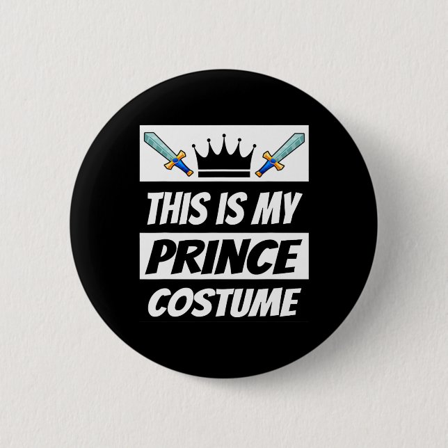 Retro Prince Costume Roligt Halloween Costume Mana Knapp (Framsida)