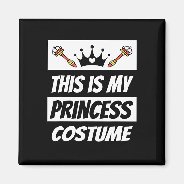 Retro Princess Costume Halloween Costume Magnet (Framsidan)