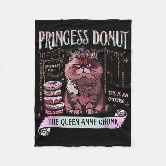 Retro Princess Donut Dungeon Crawler Carl Bok Lov Fleecefilt (Framsidan)