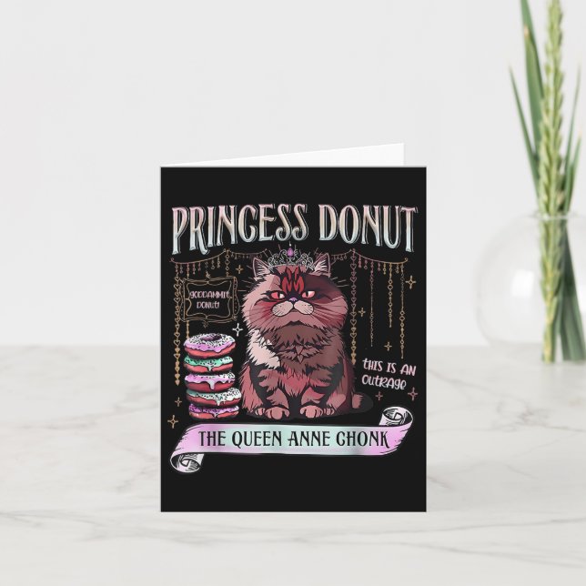 Retro Princess Donut Dungeon Crawler Carl Bok Lov Kort (Framsida)