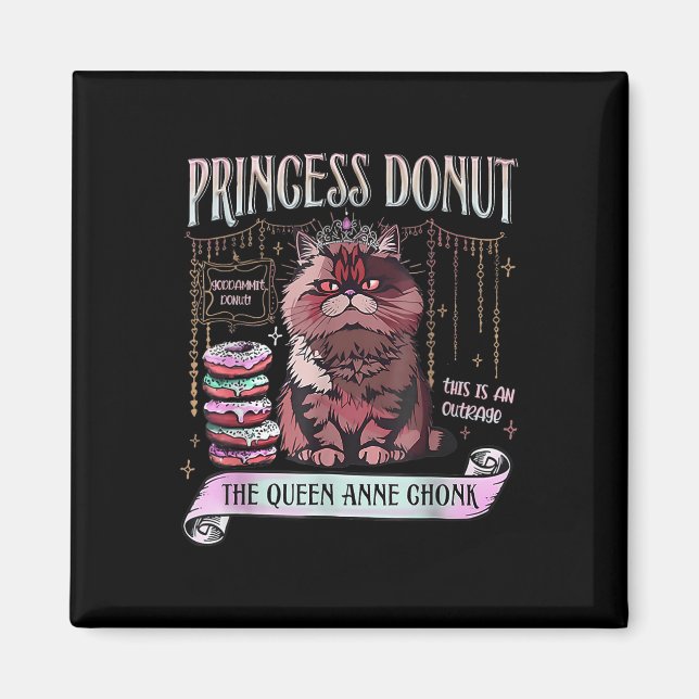 Retro Princess Donut Dungeon Crawler Carl Bok Lov Magnet (Framsidan)