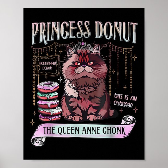 Retro Princess Donut Dungeon Crawler Carl Bok Lov Poster (Framsidan)