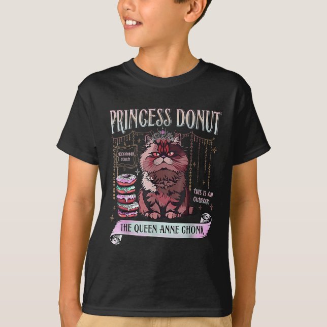 Retro Princess Donut Dungeon Crawler Carl Bok Lov T Shirt (Framsida)