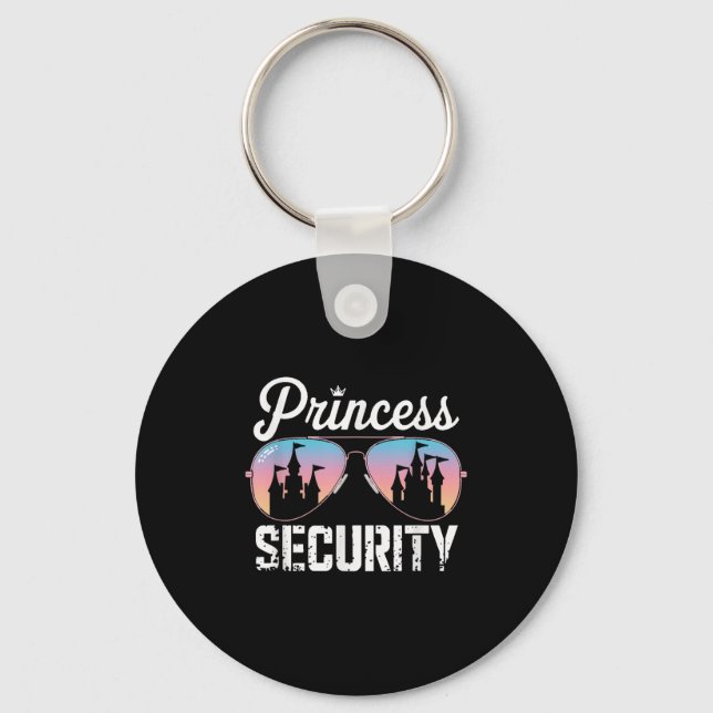 Retro Princess Security Protection Castle Manar Wo Nyckelring (Framsida)