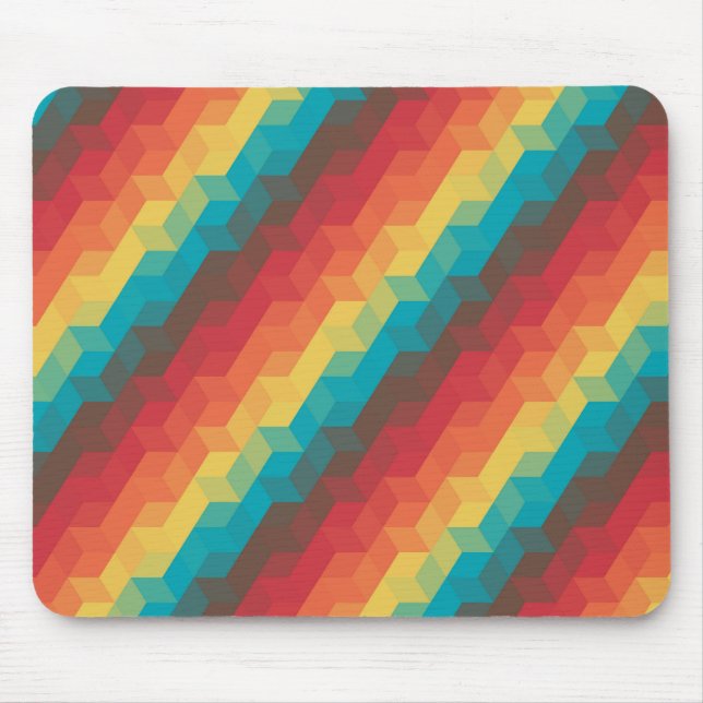 Retro Prism Tumble Mouse Pad Musmatta (Framsidan)