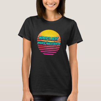 Retro Private Investigator T Shirt