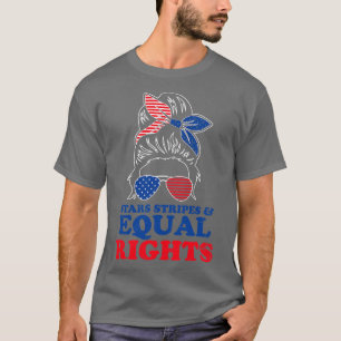 Retro Pro Choice Messy Bun Womens Stars Rand Eq T Shirt