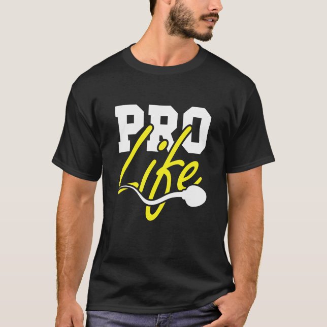 Retro Pro Life Generation mot abort katolik C T Shirt (Framsida)
