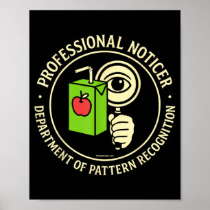 Retro professionell Noticer Department Of Mönster Poster