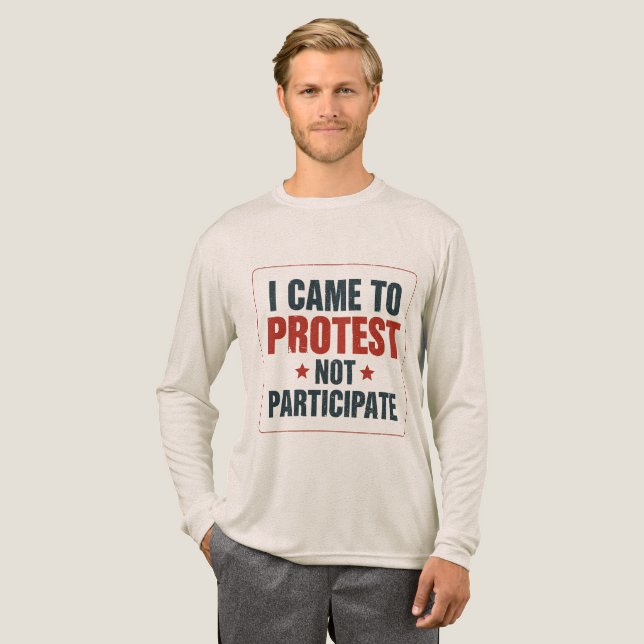 Retro Protest Påstående Shirt | Vintage Bold Sloga T (Hel framsida)