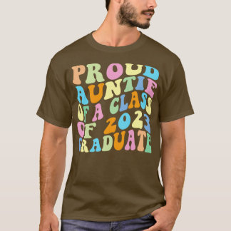 Retro Proud Auntie of a Class of 2023 Student Gro T Shirt