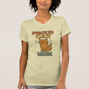 Retro Proud Cat Mamma T-Shirt Gift for Cat Mamma