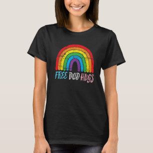Retro Proud Pappa Lgbt Ally Manar Free Pappa Hugs T Shirt