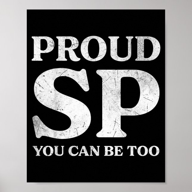 Retro Proud Sp Anti Scientology Funny Quote Idea  Poster (Framsidan)