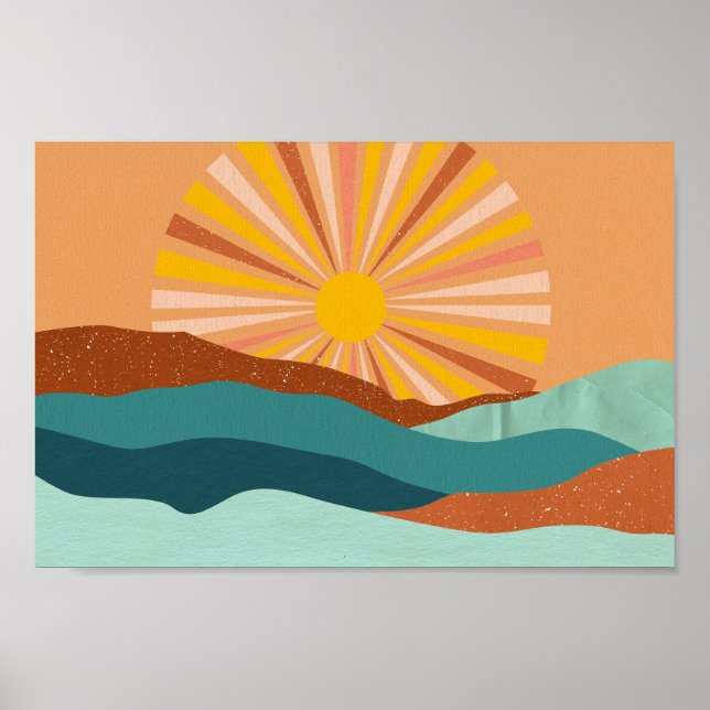 Retro psychedelic Groovy Colorful poster (Framsidan)