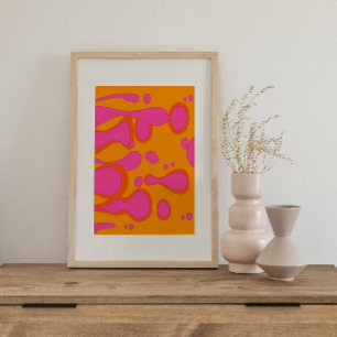 Retro psychedelic Groovy Colorful poster