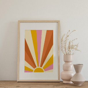 Retro psychedelic Groovy Colorful poster