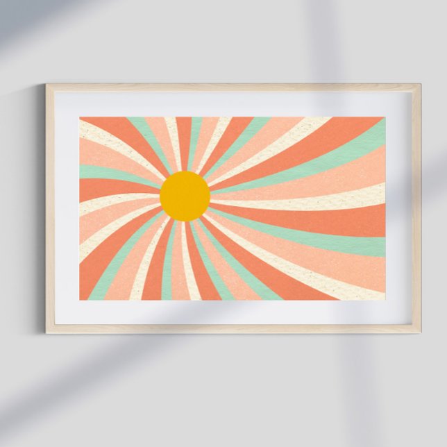 Retro psychedelic Groovy Colorful poster (Skapare uppladdad)