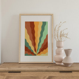 Retro psychedelic Groovy Colorful poster