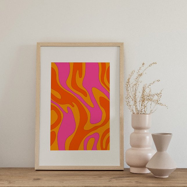 Retro psychedelic Groovy Colorful poster (Skapare uppladdad)