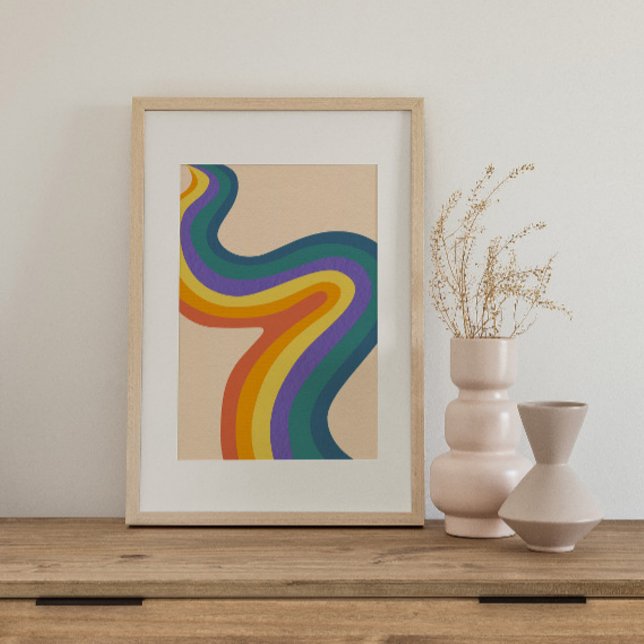 Retro psychedelic Groovy Colorful poster (Skapare uppladdad)