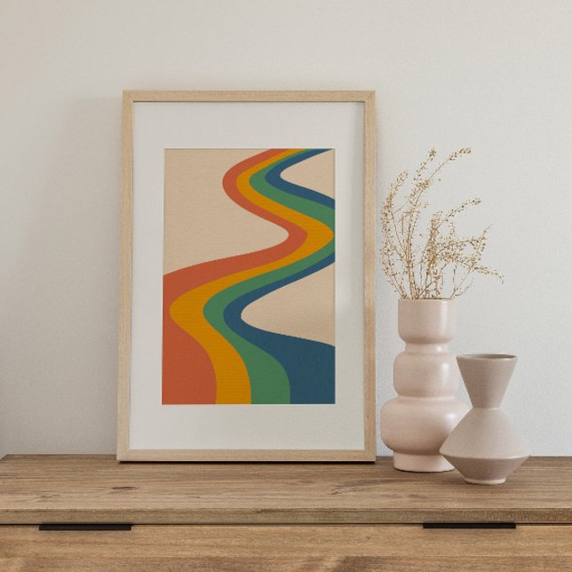 Retro psychedelic Groovy Colorful poster (Skapare uppladdad)