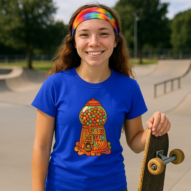 Retro Psychedelic Gumball Maskin T Shirt (Skapare uppladdad)